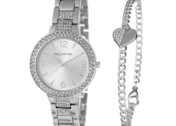 Hallmark Ladies Silver Watch With Bracelet -HBSL4050